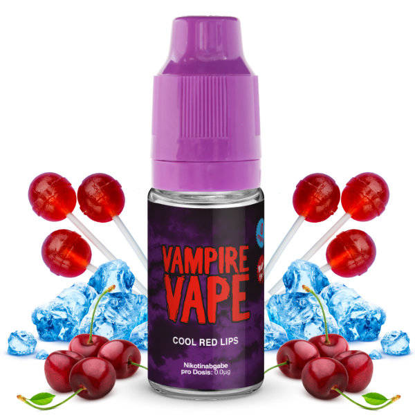 Vampire Vape 10ml - Cool Red Lips 0mg