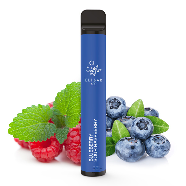 Elfbar 600 Einweg E-Zigarette 2ml - Blueberry Sour Raspberry 20mg