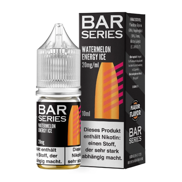  Bar Series - Nic Salt - Watermelon Energy Ice - 10ml 20mg