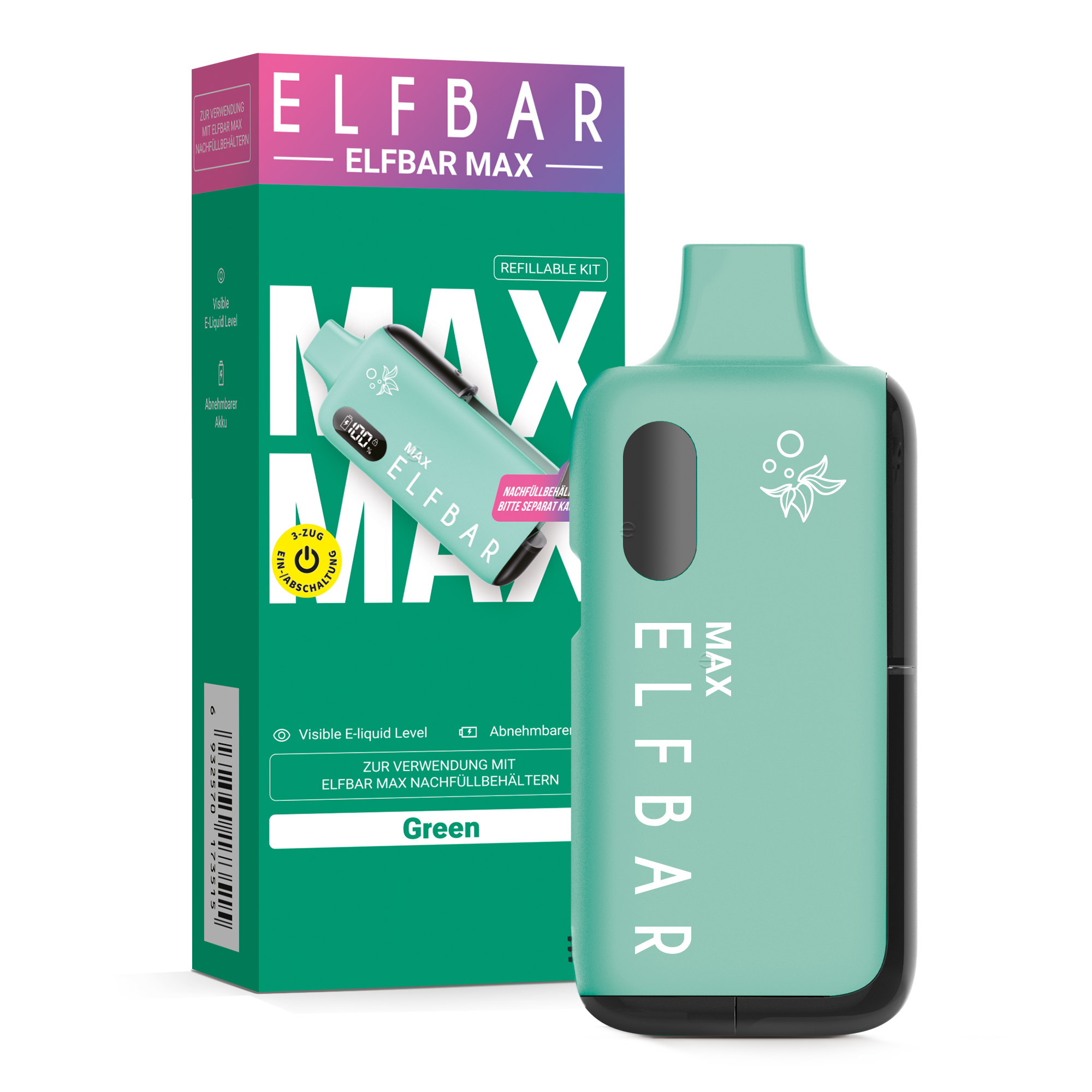 Elfbar Max, Kit green