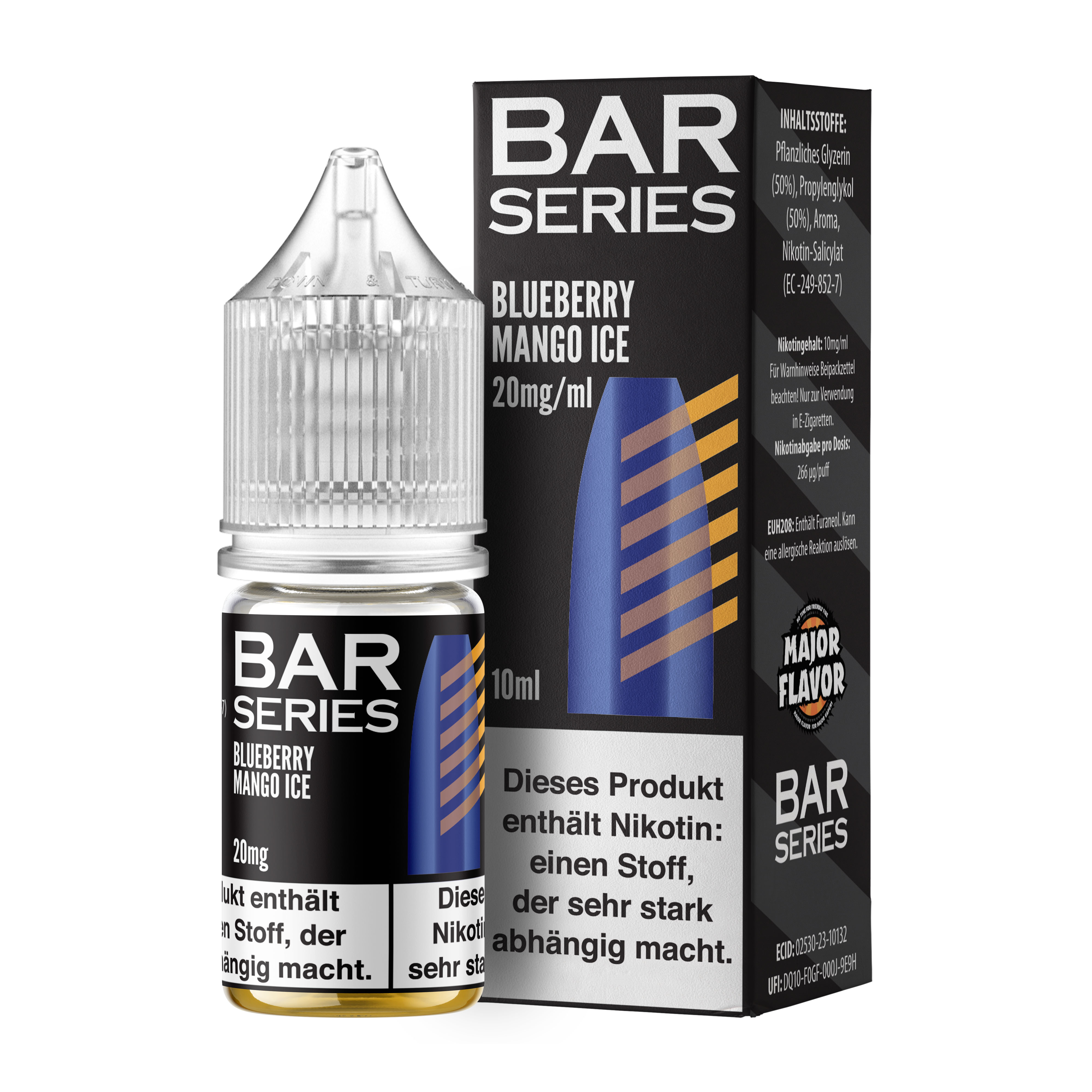  Bar Series - Nic Salt - Blueberry Mango Ice - 10ml - 20mg
