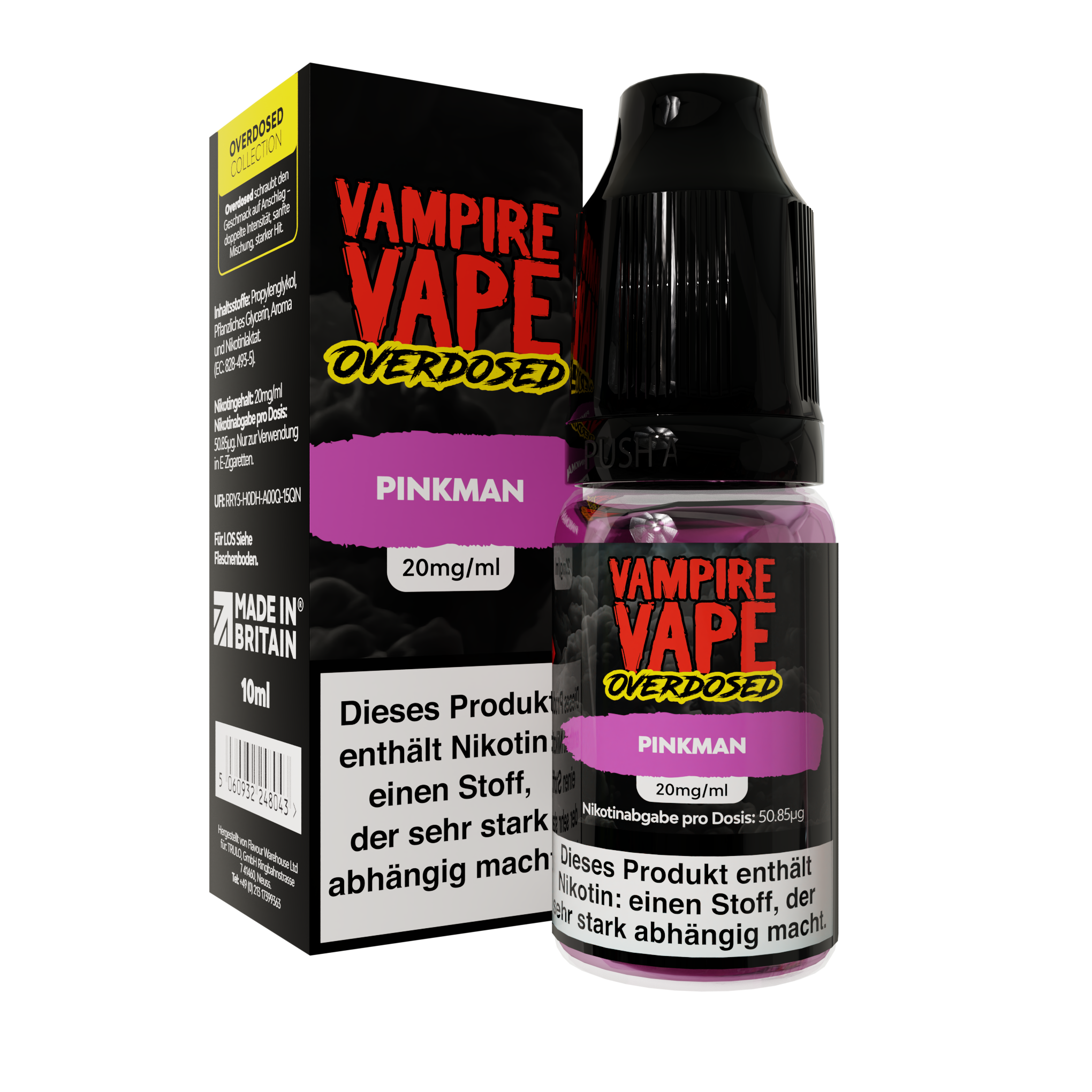 Vampire Vape Overdosed Nic Salt - Pinkman - 10ml 20mg