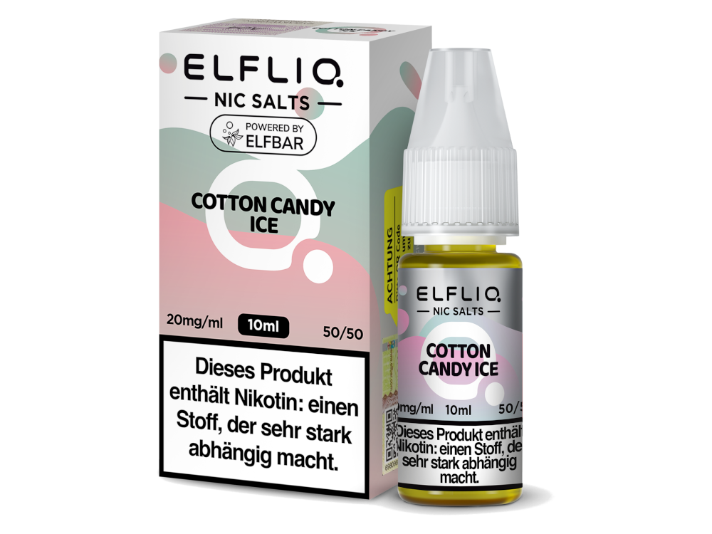 ELFLIQ, Cotton Candy Ice, Nikotinsalz Liquid 10mg 10ml
