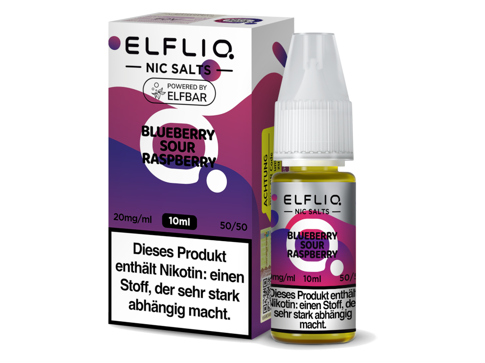 ELFLIQ, Blueberry Sour Raspberry, Nikotinsalz Liquid 10mg 10ml