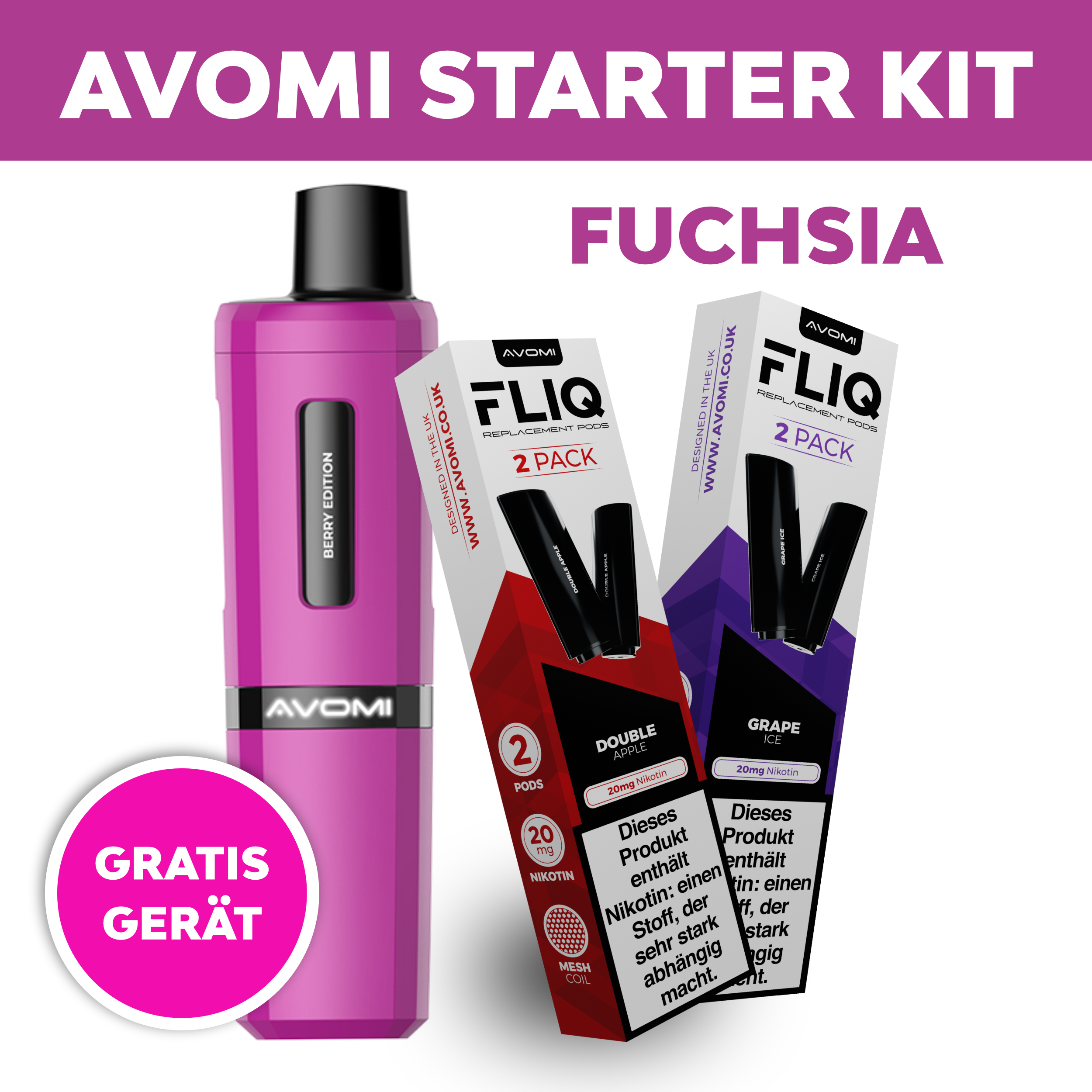 Avomi Fliq Bundle Fuchsia