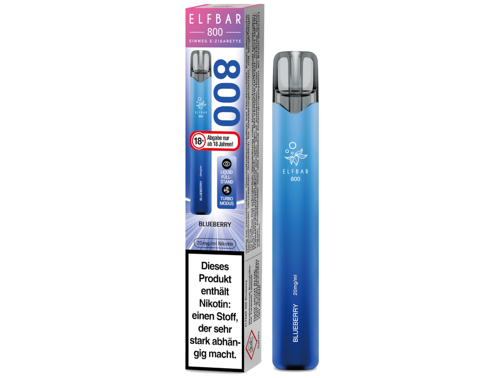 Elfbar 800 Einweg, Blueberry 20mg 2ml