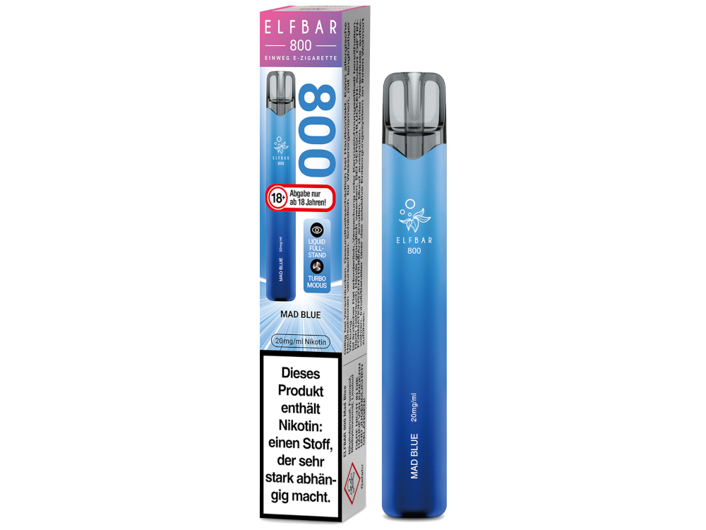 Elfbar 800 Einweg, Mad Blue 20mg 2ml