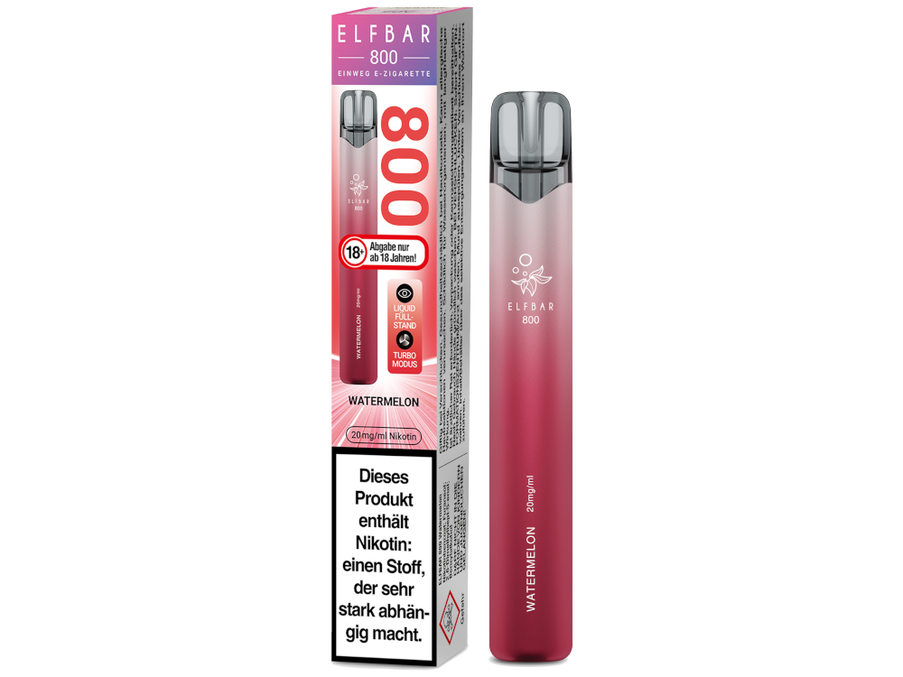 Elfbar 800 Einweg, Watermelon 20mg 2ml