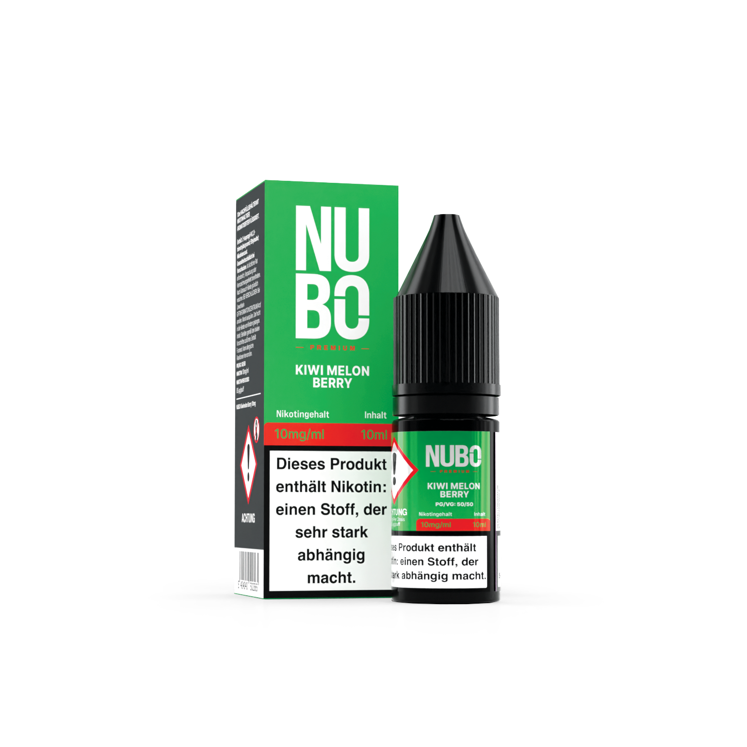NUBO, Kiwi Melon Berry NicSalt 10ml 10mg