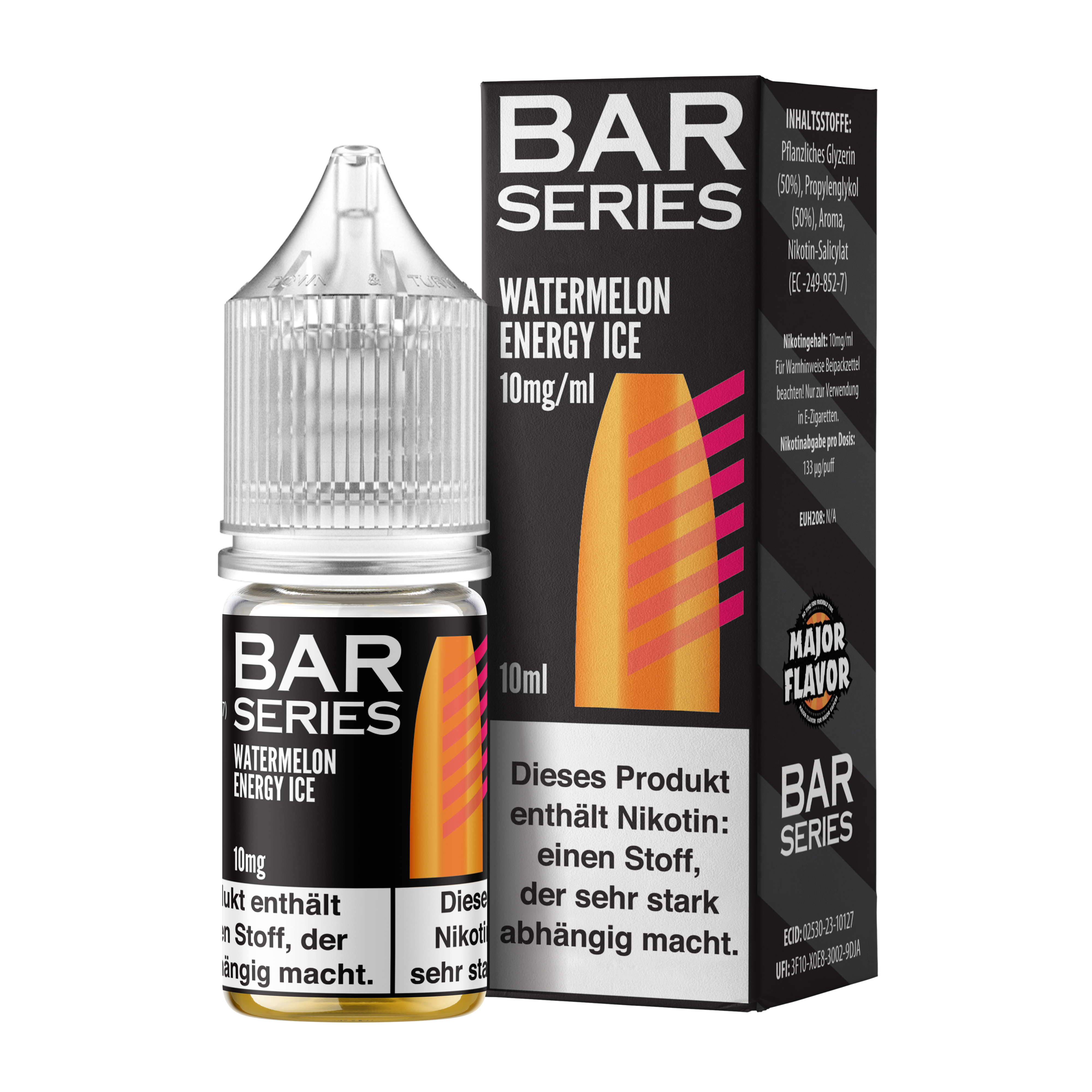  Bar Series - Nic Salt - Watermelon Energy Ice - 10ml 10mg