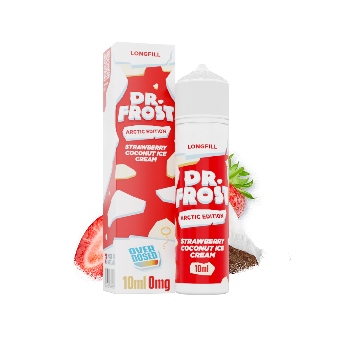 Dr. Frost Arctic Edition Longfill 10ml - Strawberry Coconut Ice Cream