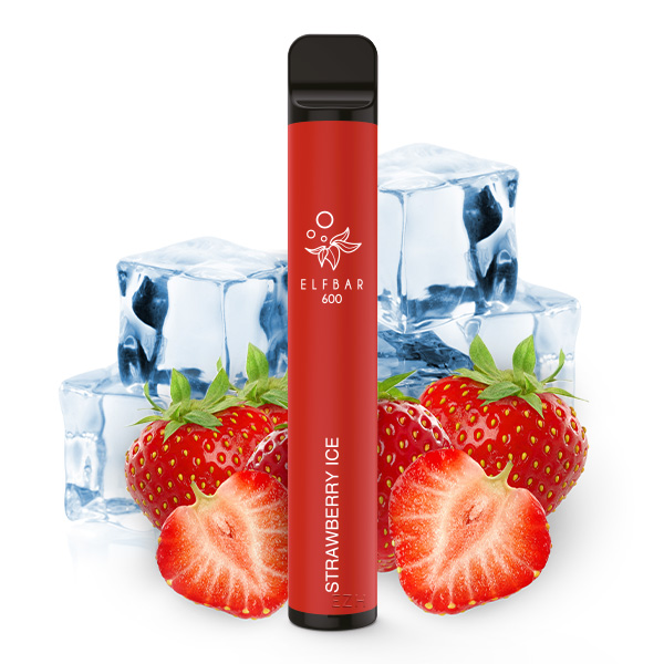 Elfbar 600 Strawberry Ice 0mg - Versteuert