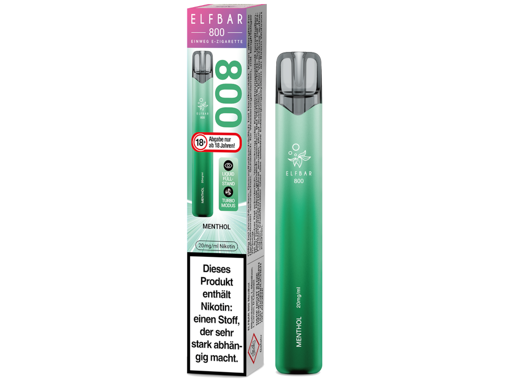 Elfbar 800 Einweg, Menthol 20mg 2ml
