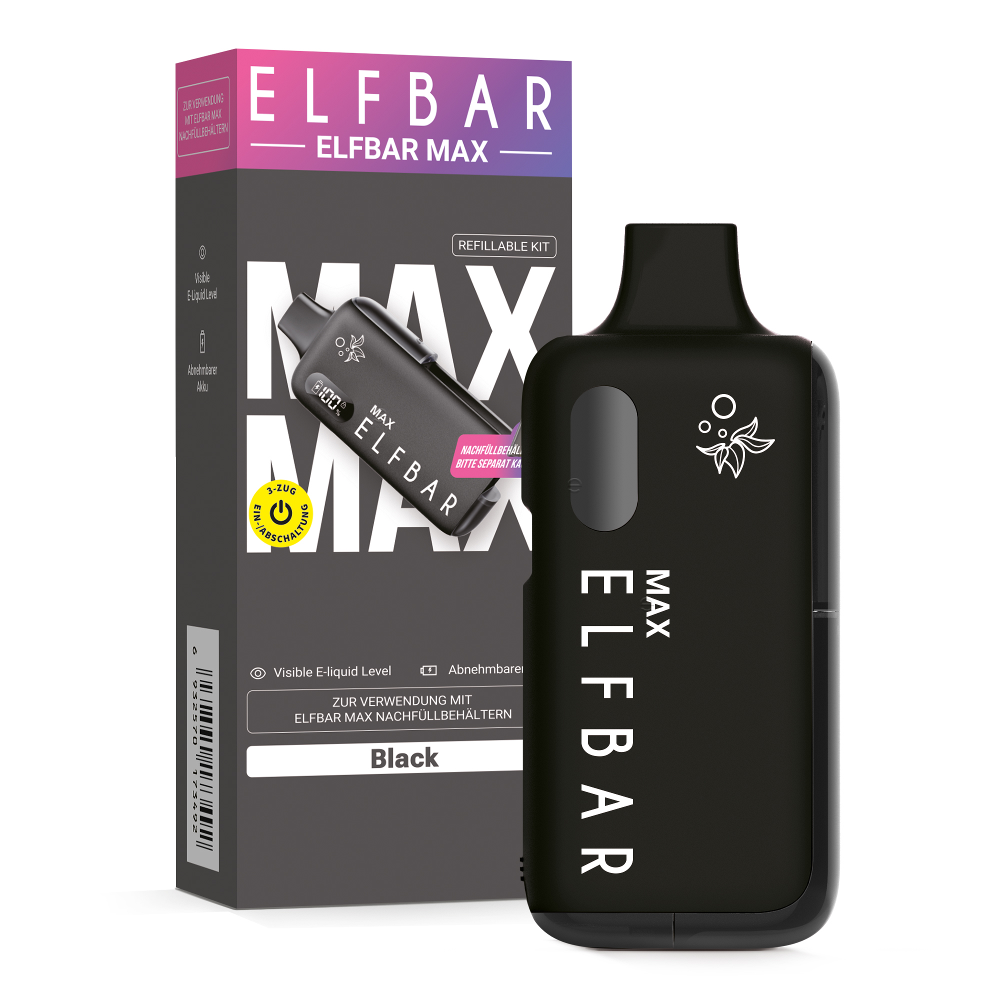 Elfbar Max, Kit black