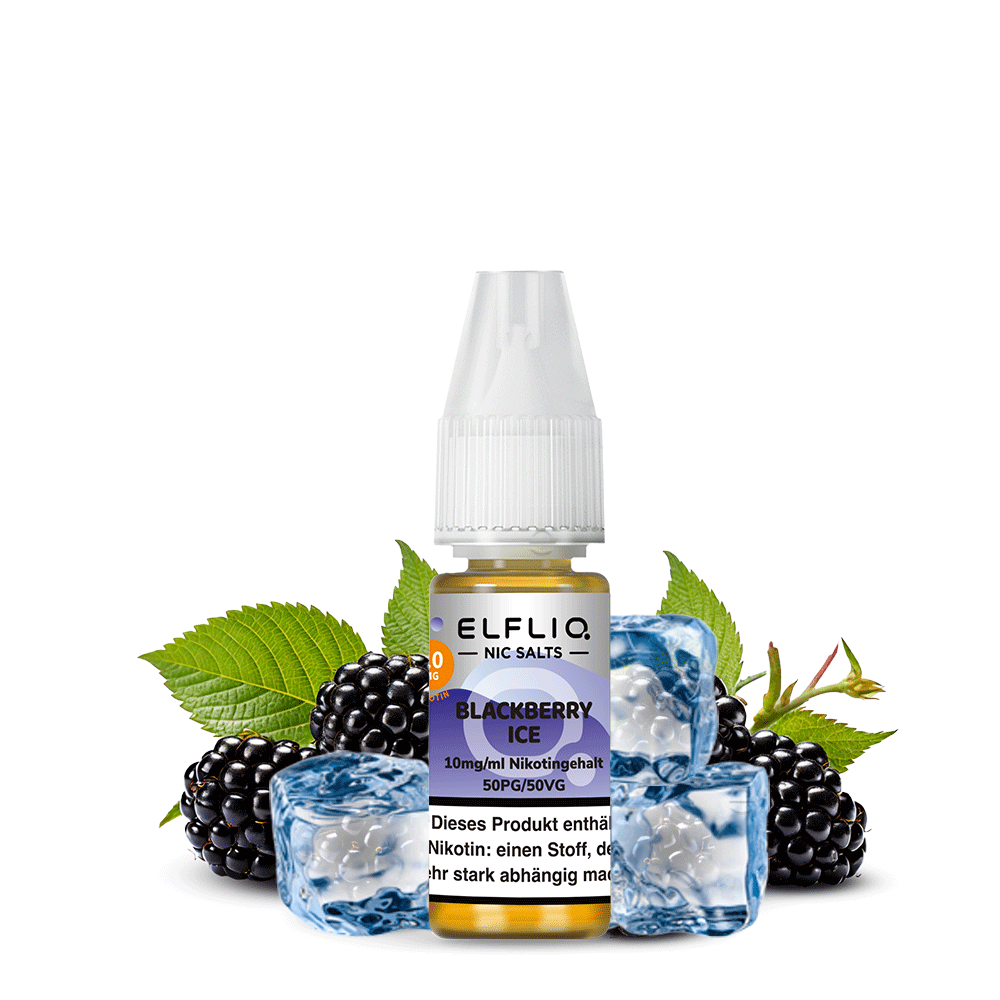 ELFLIQ, Blackberry Ice Nikotinsalzliquid 10ml 10mg
