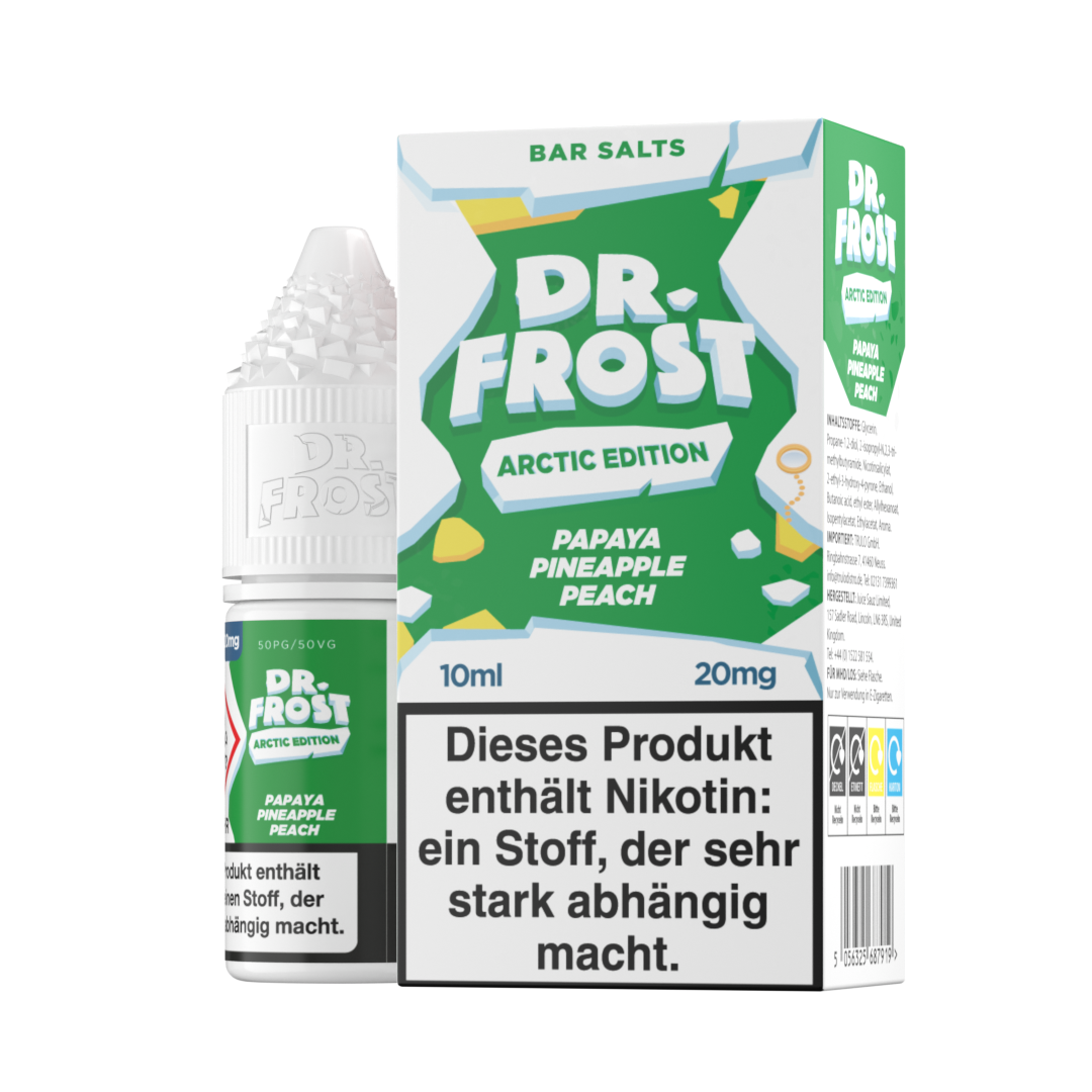 Dr. Frost Arctic Edition NicSalt, Papaya Pineapple Peach 10ml 20mg