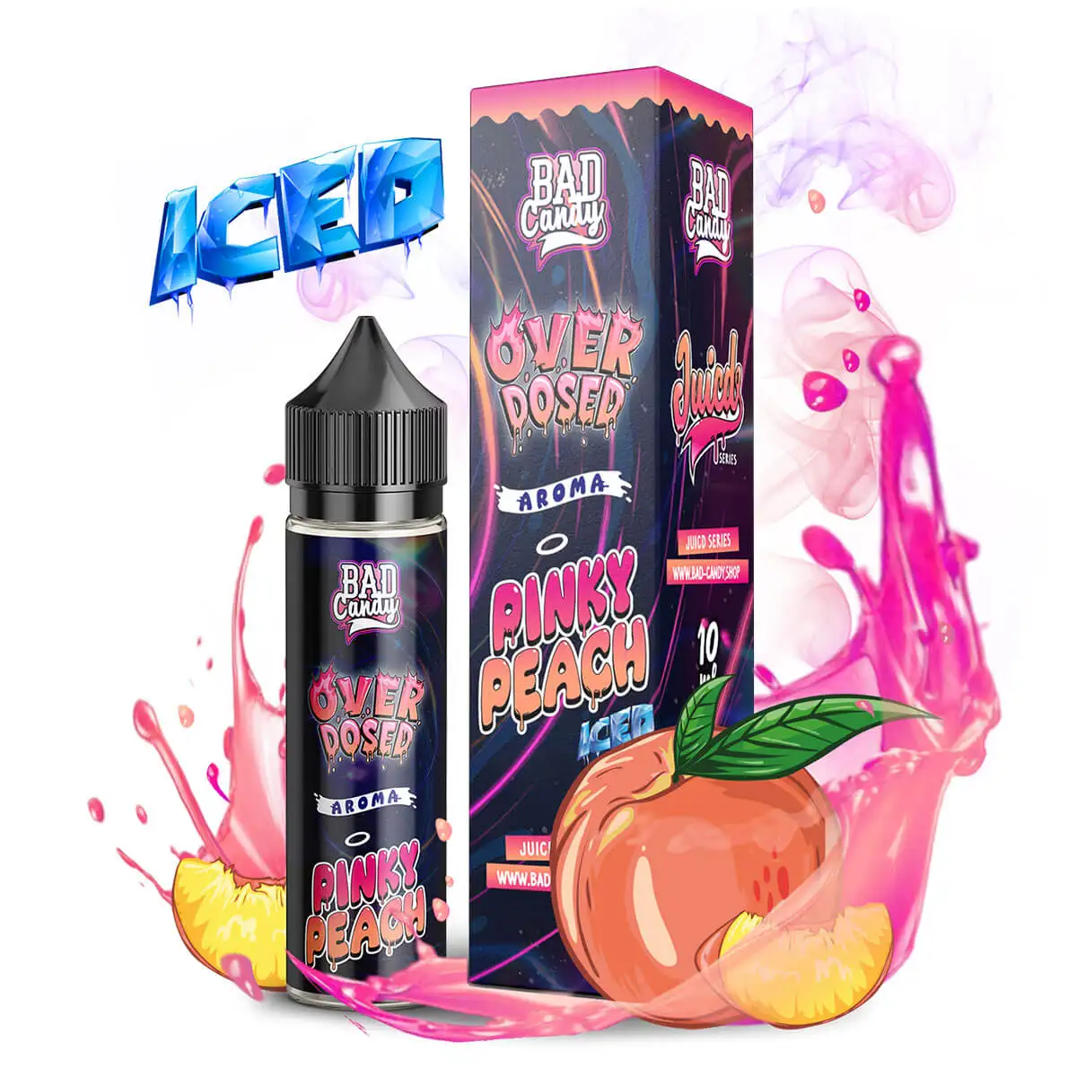 Bad Candy Overdosed, Pinky Peach 10ml Aroma Longfill