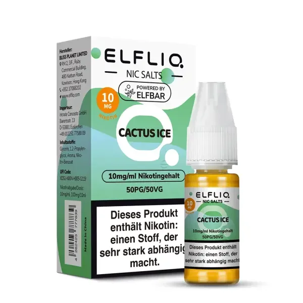 ELFLIQ, Cactus Ice Nikotinsalzliquid 10ml 10mg