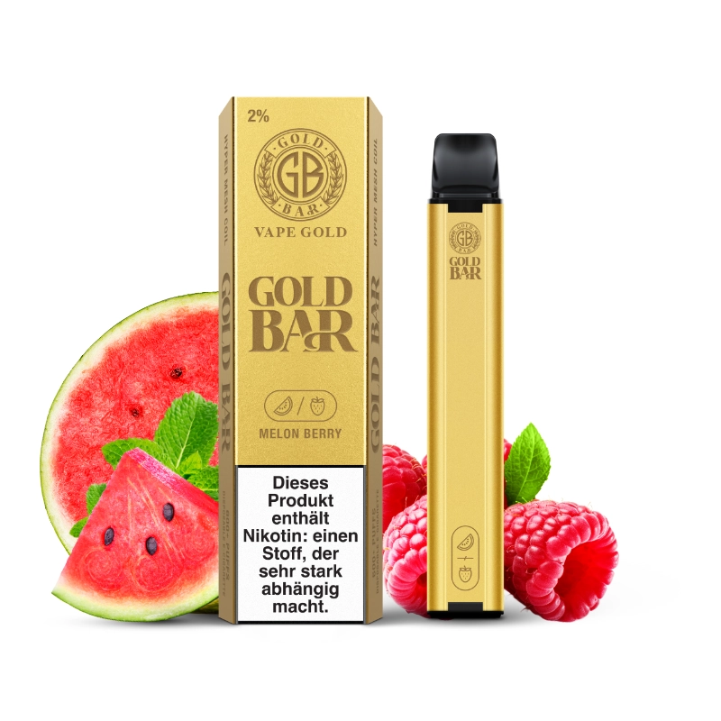 Gold Bar Einweg E-Zigarette 2ml - Melon Berry 20mg